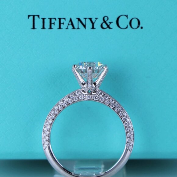 Tiffany & Co. Jewelry - Tiffany & Co. Pavé® Setting Platinum Engagement Ring Mount (Size 5.5)